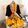 Luxe Zijden Sjaal voor Vrouwen Sping Reizen Sjaals en Wrap Beach Cover Up Hoge Kwaliteit Foulard Winter Sjaals 220516