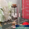 Garrafa de vidro clara vazia afortunado desejo garrafas com festa de rolha de cortiça