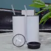 Gobelet à sublimation de 15 oz, refroidisseur de canettes de 12 oz, support de bière Koozie, isolant en acier inoxydable, tasse sous vide à double paroi pour garder le froid en vrac standard AAA