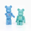 10pcs Bearbrick 액션 피규어 곰 11cm Bear@Brick PVC 모델 피규어 DIY 페인트 인형 어린이 장난감 어린이 생일 선물 G220420