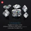 GIGAJEWE White D Kolor Radiant Cięcie VVS1 Moissanite Diamond 0.5-10CT dla maszyny do produkcji biżuterii