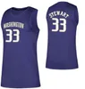 Washington Quin Barnard Jerseys Huskies Jersey Raequan Battle 21 Jamal Bey 5 J'raan Brooks 35 College Koszykówka Nosi męskie Zwykłe