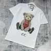 prada balmain burberry celine chanel miu miu loewe gucci fendi Вы 2023 T-shirt de mode de New Womens Double G-Tees Felame Designer Tops Bear Vêtements imprimés Unisexe Streetwear