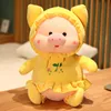 Cute pig doll queen size bed holding dolls gift dressing fat pig plush toy