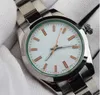 Multi-color mens Mechanical movement watches 40mm Top men watch stainless steel strap mens watches automatic sapphire glass w300j