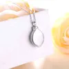 Roestvrij staal Nieuwe waterdrop Crematie Ashes Sieraden Crematie Ketting Memorial medaillon voor as Keep urn Pendanten Y220523