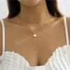 Fashion Pearl Beads Pendant Necklace for Women Girls Layered Thin Chain Choker Jewelry On The Neck Accessories Gifts