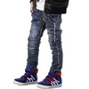 Mode hiver chaud garçons jeans enfants épaissir ajouter laine denim pantalon enfant garçons vêtements adolescent lavage bleu jeans 3- LJ201203