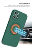 Bilfingerringhållare Kickstand Telefonfodral för iPhone 13 11 12 Pro XS Max XR 8 7 Plus 6s Fashion Skin Feel Back Cover Shockproft Anit Fall