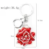 Keychains Dahlia Pinnata Cav Rhinestone 패션 분위기 원본 승화 공백 llavero 전화 매력 키 링 꽃 키키 체인 Fier2