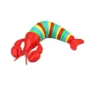 Fidget Toy Slug Party Articulé Flexible 3D Slug Joints Recourbé Soulager Le Stress Anti-Anxiété Jouets Sensoriels Pour Enfants Aldult 0813