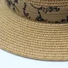 2022ちょう結びの女性の春の夏の麦わら帽子サンハットサンハッツ女の子ワイドブリム帽子女性休日のビーチキャップファッションフラットトップ帽子屋外旅行サン保護キャップ