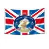 Kraliçe Elizabeth II Platinumlar Jubilee Bayrağı 2022 Union Jack Bayrakları Queens 70th Yıldönümü İngiliz Hediyelik Eşya CPA4203