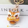 10 st väskdelar kreativ present kinesisk stil lejon toppdans legering nyckel ring mode hänge bilhänge 7colors