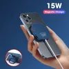 Magnetisk trådlös laddare för iPhone 13 12 Pro Max Mini Qi Fast Charge för Samsung USB C PD Adapter Originalmagnetladdare 15W2859339