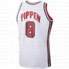 Mens Basketball Jerseys 10 K B 15 6 Ewing 8 Pippen 9 MJ Stitched Factory Retro Throwback 1992 2012 Jerseys