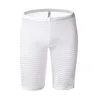 Underpants CLEVER-MENMODE Sexy Men's Sleepwear Transparent See Through Striped Shorts Leisure Pajamas Breathable Mesh Bedroom NightwearU