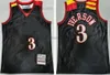 قم بخياطة الرجعية في قمصان كرة السلة 3 Iverson Jersey 1996-97 1997-98