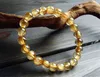 Natural Brazil Gold Rutilated Quartz Woman Man Titanium Wealthy Beads Bracelet 7mm 8mm 9mm 10mm Jewelry Bangle AAAAAA