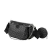 Bolsas de noite Padrão Multi-Color Fashion Brand Designer 3 em 1 Messenger Bolsa Crossbody Bag Bagevening feminino