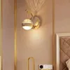 Прикроватные настенные светильники для спальни, роскошные хрустальные простые современные фоновые светильники для гостиной, скандинавские настенные светильники для лестницы и прохода