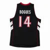 디자이너 커스텀 농구 유니폼 디자이너 Muggsy Cheap Men Bogues Mitchell Ness Purple 1999-00 저지 남성 여성 청소년 저지 크기 XS-6XL 또는 이름 번호 셔츠