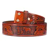 Ceintures KDG Western Cowboy Leather Embossed Craft Belt Jeans Accessoires