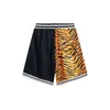 Men's Shorts Tiger Limited Leopard Patch Pants Men's American Trend Retro Sports Shortsmen's