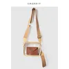 Bag, women's bag, Korean version, new PVC Single Shoulder Messenger versatile, niche ins small square fashion transparent jelly