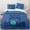 3D Digital Printing Home Textile Bedding Gamer Game Handle Quilt Cover Three Piece Set