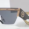 Moda Óculos de Sol Quadrados Grandes Feminino Retro Gradiente Armação Grande Masculino Óculos de Sol Feminino Uma Peça Gafas Shade Espelho Lente Transparente