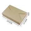 Kraft Paper Hediye Kutusu Zarf Tipi Karton Kutuları Macaron Düğün Noel Partisi Kurabiye Kutuları DH9048