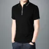 Высококачественные бренды Mens Mens Polo Рубашки Дизайнер простые молнии с коротким рукавом с коротким рукавом Fashions Fashion