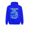 Hoodies masculino moletons Theatre nerd ator engraçado teatro musical thespian pulôver capuz homens elegante fitness aptidão