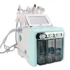 Schönheitsausrüstung 6in1 Hydrafacial Dermabrasionsmaschine Sauerstoffstrahl Hydra Gesichtsmaschine Peeling Ultraschallwäscher RF Facelift Mikrodermabrasion