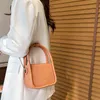 Shopping Bags Fashion Woman New Design Luxury Brand Crossbody Soft Leather Mini Handbag Solid Color Shoulder Clutch 220316