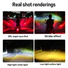 Motorcycle LED phares Projecteur Lens Double couleur stroboscope ATV Scooter Placé de conduite Bulbe Motorcycle Spotligh