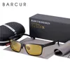 Barcur Driver Anti Driving Glasses Aluminium Night Vision Solglasögon Män Sun Square Goggles Eyewear 220513