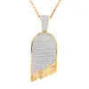 Pendentif Colliers Hip Hop Hommes Or Couleur Contre Terreur Cristal Miami Collier Chaîne Sur Cubain Jewerly Pour Heal22