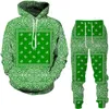 Mäns Tracksuits Cashew Flower Tracksuit Höst Vinter 3D Tryckt Sweatshirt Byxor Set Plus Storlek Kvinnor Män Kläder Surfêtement Homme