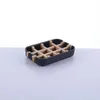 高品質の創造的なモダンなシンプルなバスルーム13.2 * 8.5 * 2.5cmアンチスリップの竹繊維石鹸の皿トレイホルダーBBE13737