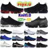 Designer Fly 2.0 Men Women Running Shoes tricotar 1.0 Chinese New Year Triple Black Metal Gold Trainers Gray Dark Purple Pure Platinum Dusty Cactus Multi Color Sneakers