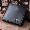 Wallets Classic Casual Men's Wallet Short Pocket Letter Litchi Pattern Luxury Male Purse With Card Holder