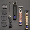 T9 0mm Tondeuse À Cheveux Professionnelle Électrique Rechargeable Hommes Rasoir Tondeuse À Barbe Barber Cut Machine De Découpe 220623gx