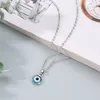 Модные Позолоченные Дьявола Глаза Ювелирные Изделия Злые Голубые Ожерелье Ожерелье Ожерелье для Женщин