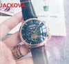 Relojes de luna mecánicos automáticos para hombre, esfera grande de 45 mm, correa de cuero genuino, reloj de pulsera de calidad superior, zafiro, super cinco puntadas, reloj de diseño Relogio Masculino