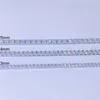 Cadenas 100% S925 Plata de ley 3 mm D Color Moissanite Tennis Chain Collar para hombres Hiphop Gra CertificateChains