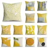 yellow decorative pillows
