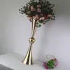 Decoratiehoogte Gold vazen ​​metalen kaarsenhouders kandelaars bruiloft centerpieces Event Flower Road Lead Home Decoratie Imake2337