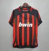 Maglie da calcio retrò manica lunga Kaka Baggio Maldini Van Basten Pirlo Inzaghi Beckham Gullit Shevchenko Maglia vintage Kit 93 94 95 96 97 06 07 09 10 Ac Milans